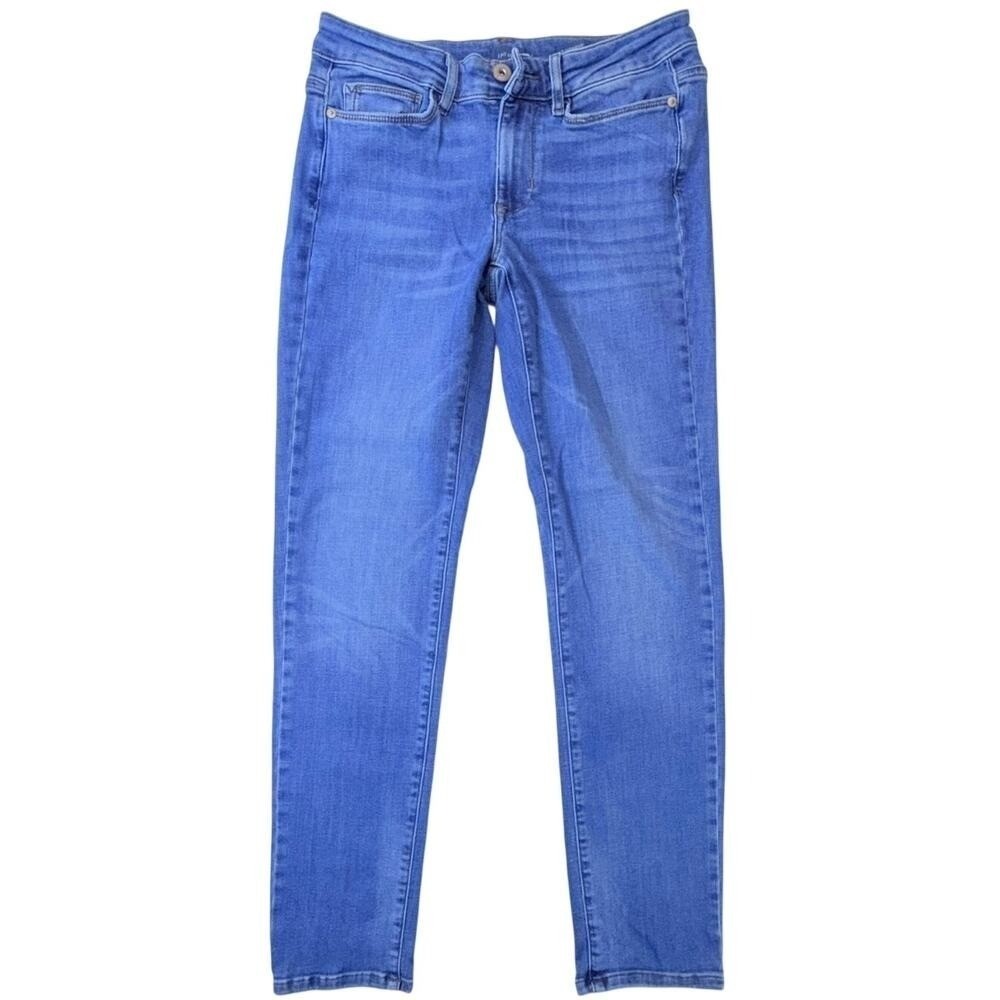 J. Jill Jeans Women's 4R Boyfriend Straight Leg Ankle Blue Denim
